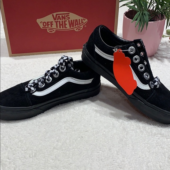 🌸 new with tags in box Vans old Skool Check Lace Shoes 🌸 - Picture 5 of 13